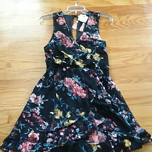 GORGEOUS FRANCESCA'S COLLECTION LACE, FLORAL DRESS - Picture 2 of 7